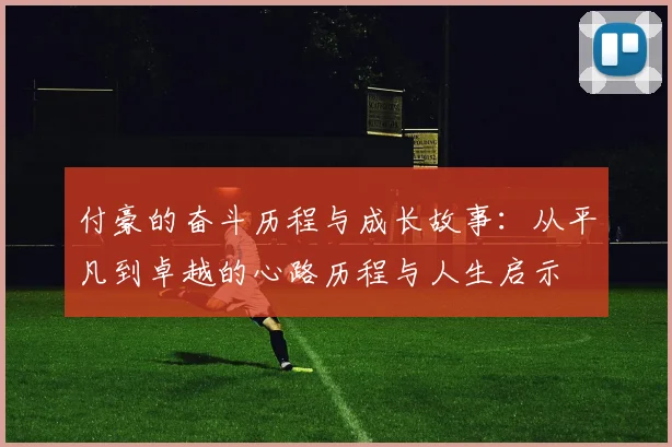 付豪的奋斗历程与成长故事：从平凡到卓越的心路历程与人生启示